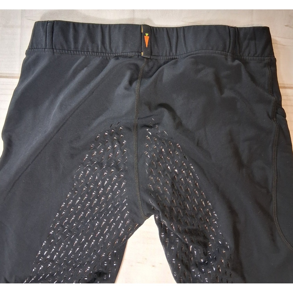 Kerrits Vintage Womens XL Black Full Seat Grip Equestrian Riding Tights USA Made